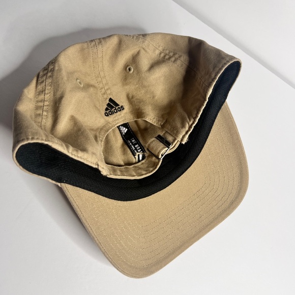 Adidas Hat Beige Adjustable Strapback Logo Aeroready Cap. - Picture 7 of 8